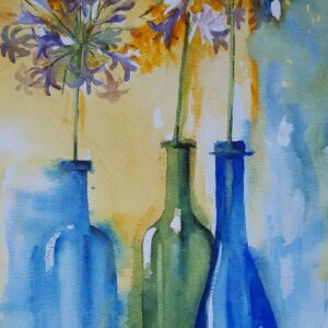 Dancing Agapanthus – SOLD